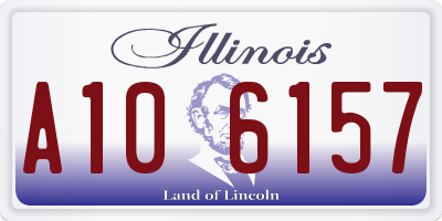 IL license plate A106157