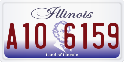 IL license plate A106159
