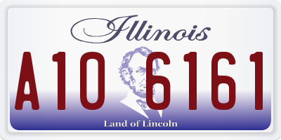 IL license plate A106161