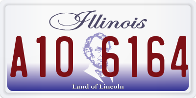 IL license plate A106164