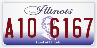 IL license plate A106167