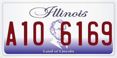 IL license plate A106169