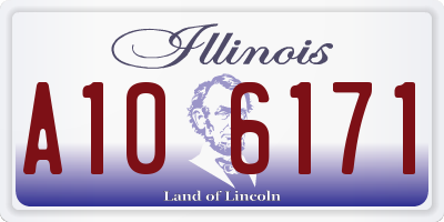 IL license plate A106171