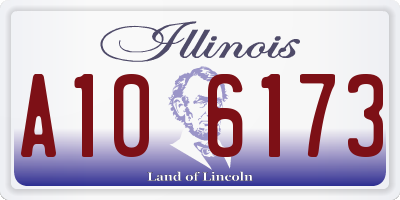 IL license plate A106173