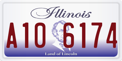 IL license plate A106174