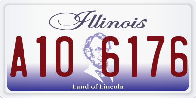 IL license plate A106176