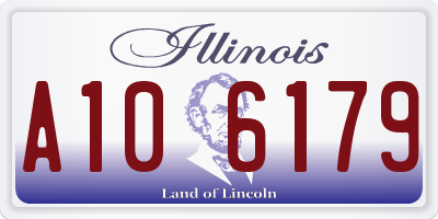 IL license plate A106179