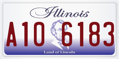 IL license plate A106183