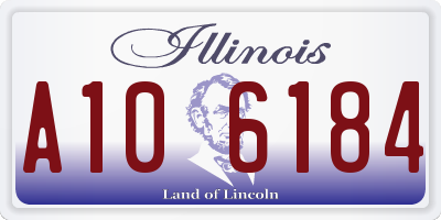 IL license plate A106184