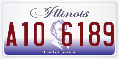 IL license plate A106189
