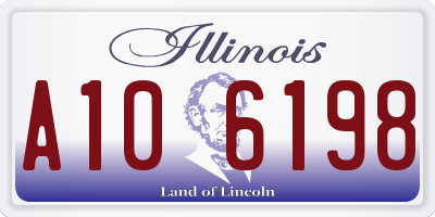 IL license plate A106198