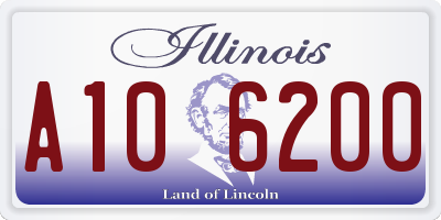 IL license plate A106200