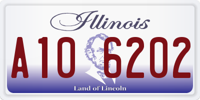 IL license plate A106202