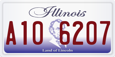 IL license plate A106207