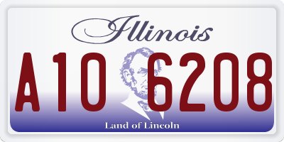 IL license plate A106208