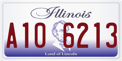 IL license plate A106213