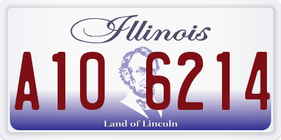 IL license plate A106214