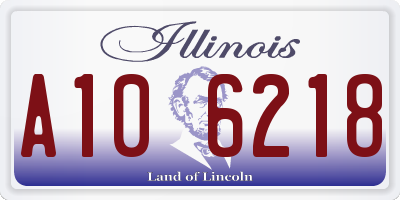 IL license plate A106218
