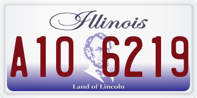 IL license plate A106219