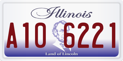 IL license plate A106221