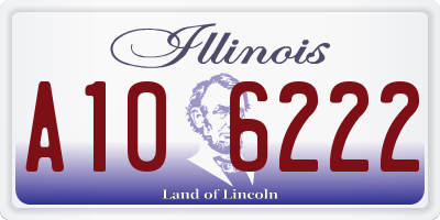 IL license plate A106222