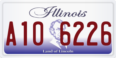 IL license plate A106226