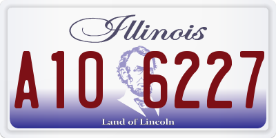 IL license plate A106227
