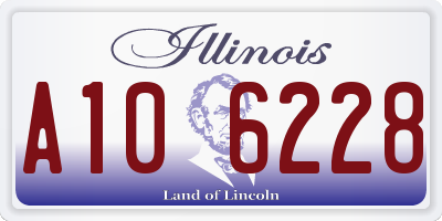 IL license plate A106228