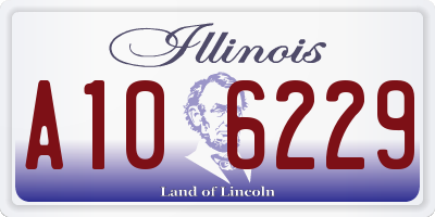 IL license plate A106229