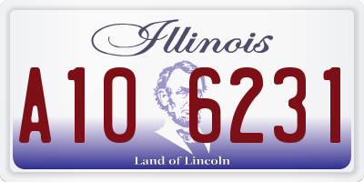 IL license plate A106231