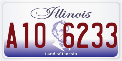 IL license plate A106233