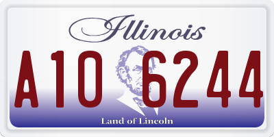 IL license plate A106244