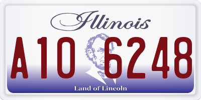 IL license plate A106248