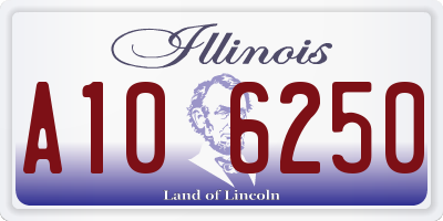 IL license plate A106250