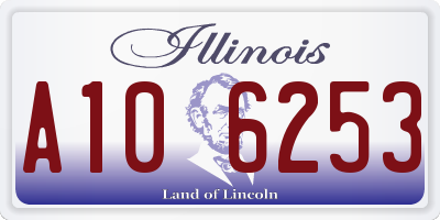 IL license plate A106253