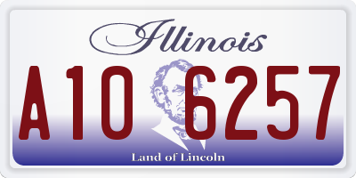 IL license plate A106257