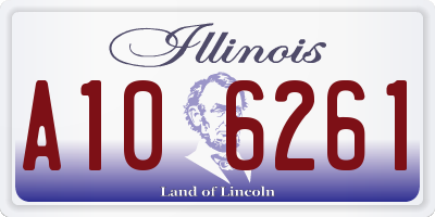 IL license plate A106261