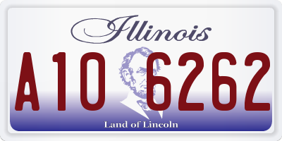 IL license plate A106262