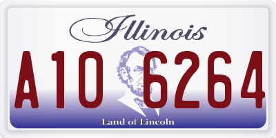 IL license plate A106264