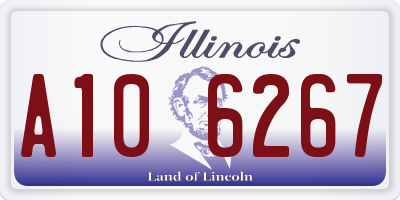 IL license plate A106267
