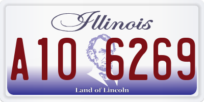 IL license plate A106269