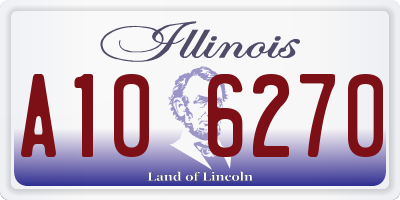 IL license plate A106270