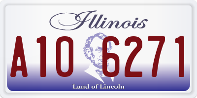 IL license plate A106271