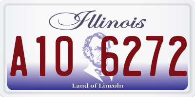 IL license plate A106272