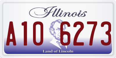 IL license plate A106273