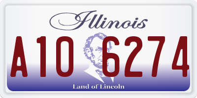 IL license plate A106274