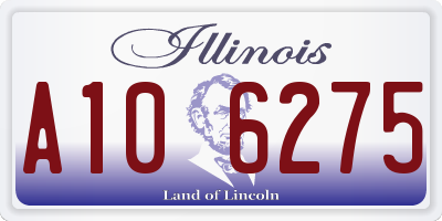 IL license plate A106275