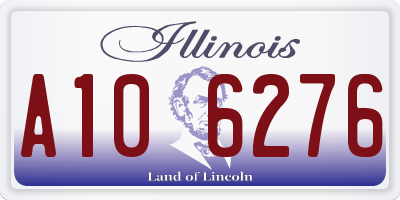 IL license plate A106276