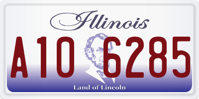 IL license plate A106285