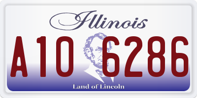IL license plate A106286